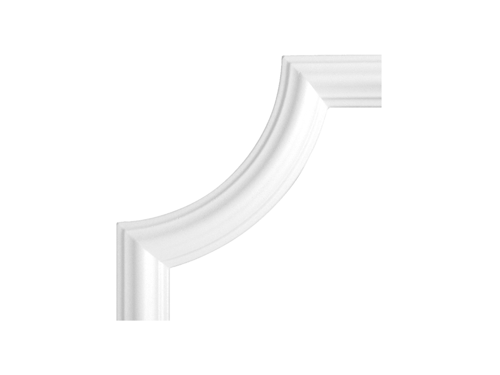 Viertelbogen Styropor BI 40 weiß (4 Stück) r=120mm