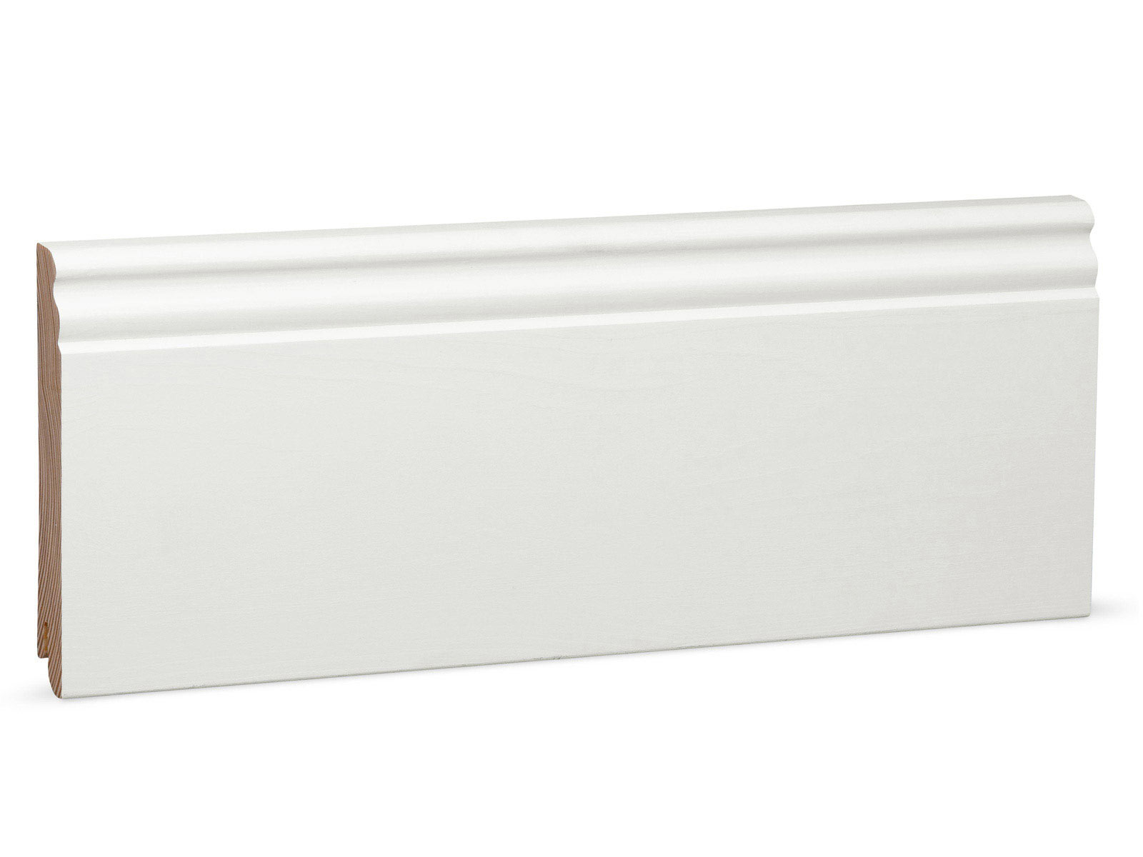 Sockelleiste Berliner Massiv Weiss Lackiert