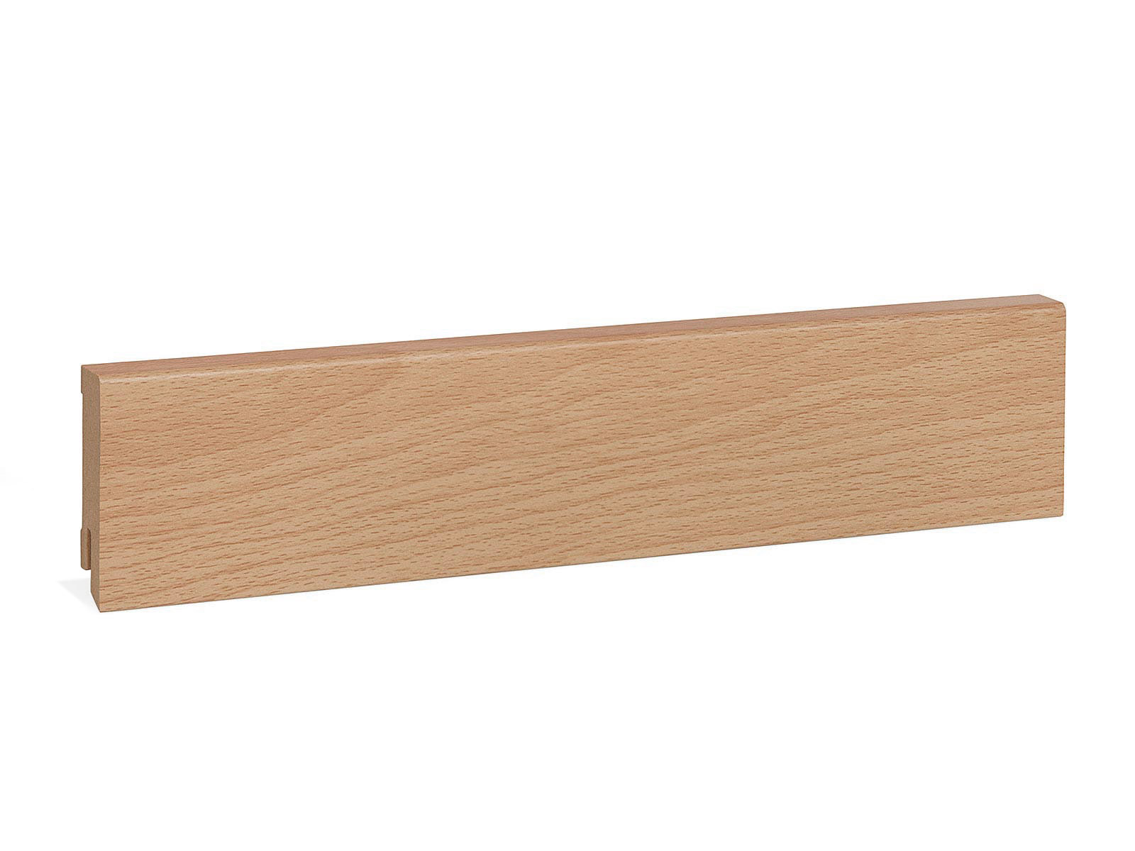Laminat Leiste Buche Select 16 x 58 mm MDF foliert - Modern Profil