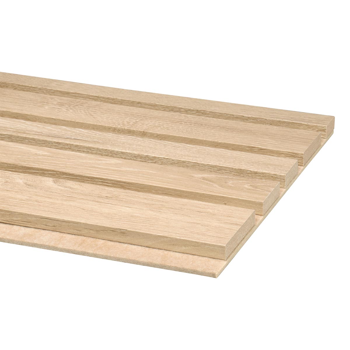 Akustikpaneele Blend Eiche Natur Ton in Ton mit variabler Lamellenbreite Produktansicht