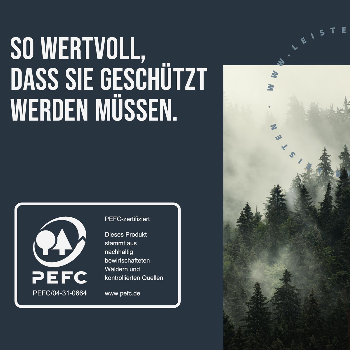 Akustikpaneele Blend Walnuss Ton in Ton mit PEFC Zertifizierung