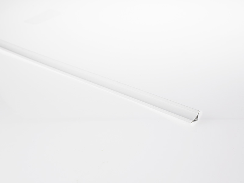 PVC Abschlussleiste weiß (14x14mm) inkl. Grundprofil