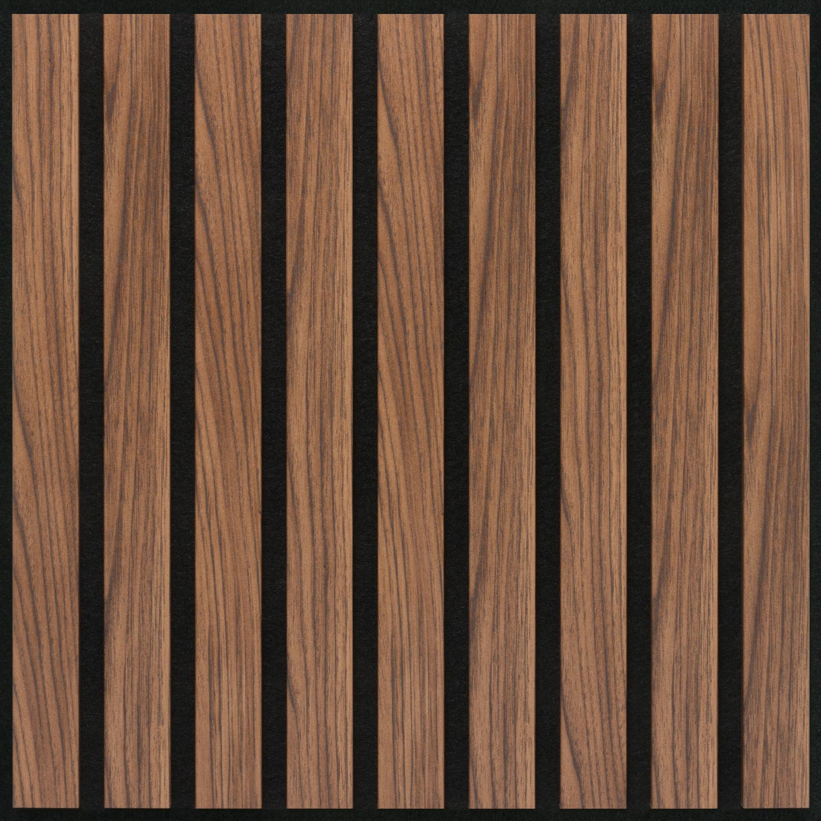 Akustikpaneele Walnuss 50x50 cm 4er Set Frontansicht