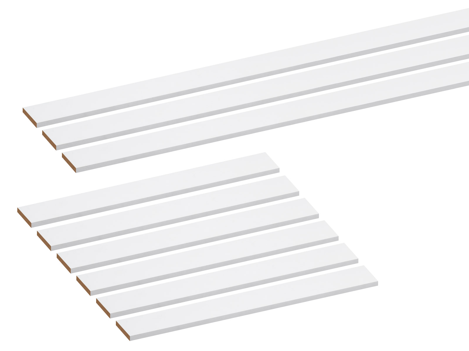 Wandkassetten Set Modernes Profil aus MDF weiss grundiert Produktuebersicht