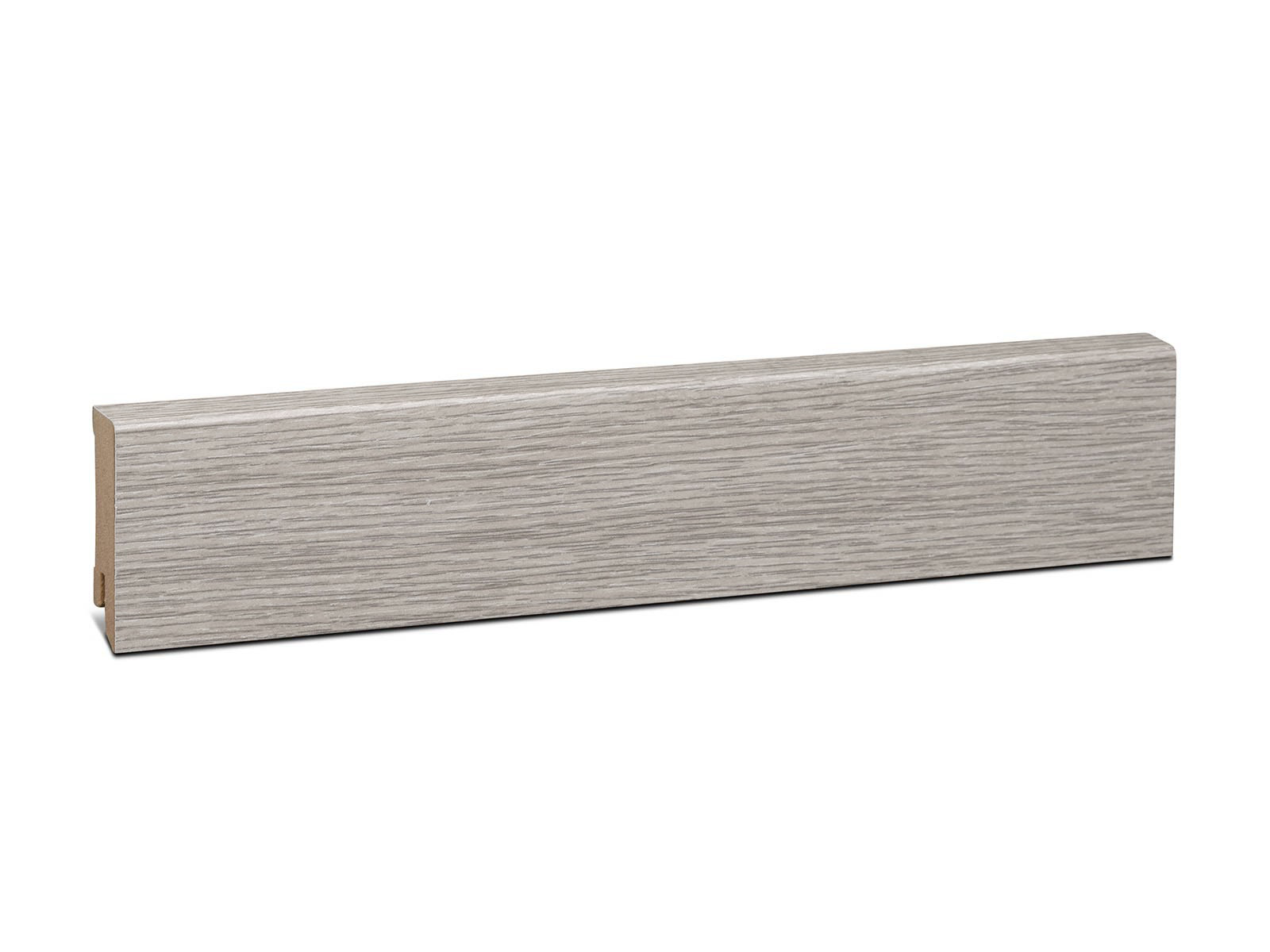 Laminat Leiste Antik grau gebürstet 16 x 58 mm MDF foliert - Modern Profil