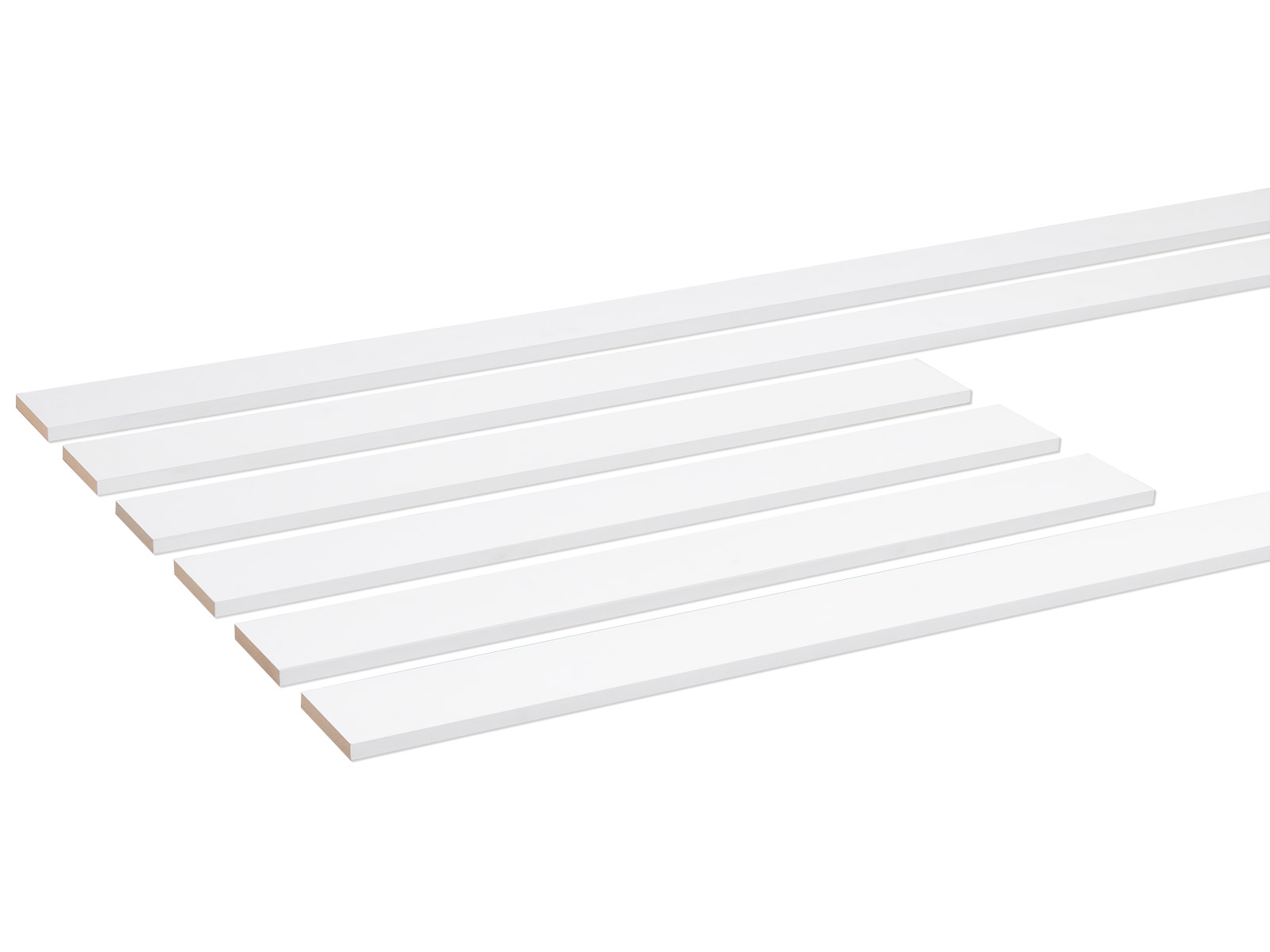 Kassettenwand-Set - Modernes Profil, MDF weiß grundiert