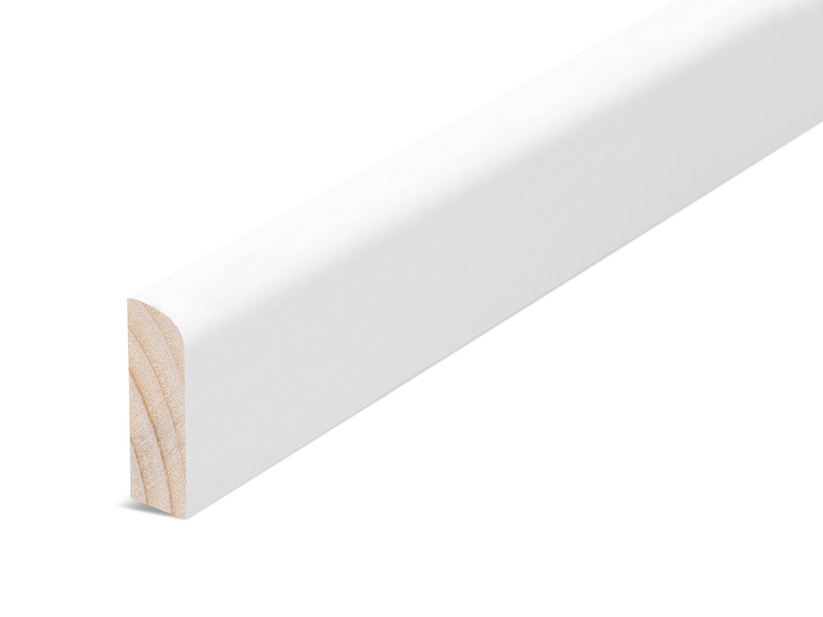 Zierleiste Wandleiste Kiefer Weiss LackiertProfil