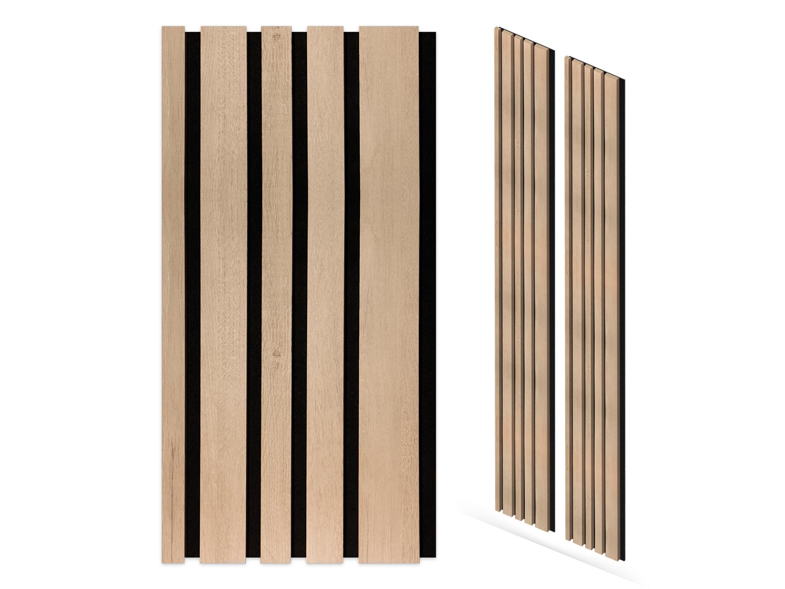 Akustikpaneel Blend Eiche Natur (260x30cm) 2 Stück