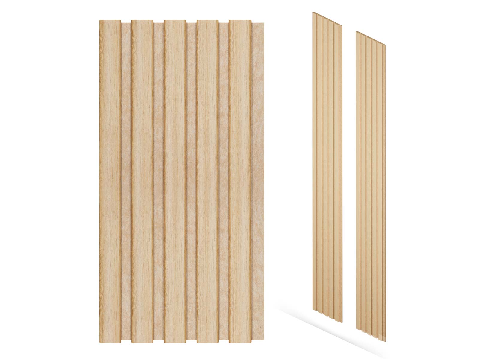 Ellipse Akustikpaneel Eiche Natur Ton in Ton (30x2600mm)