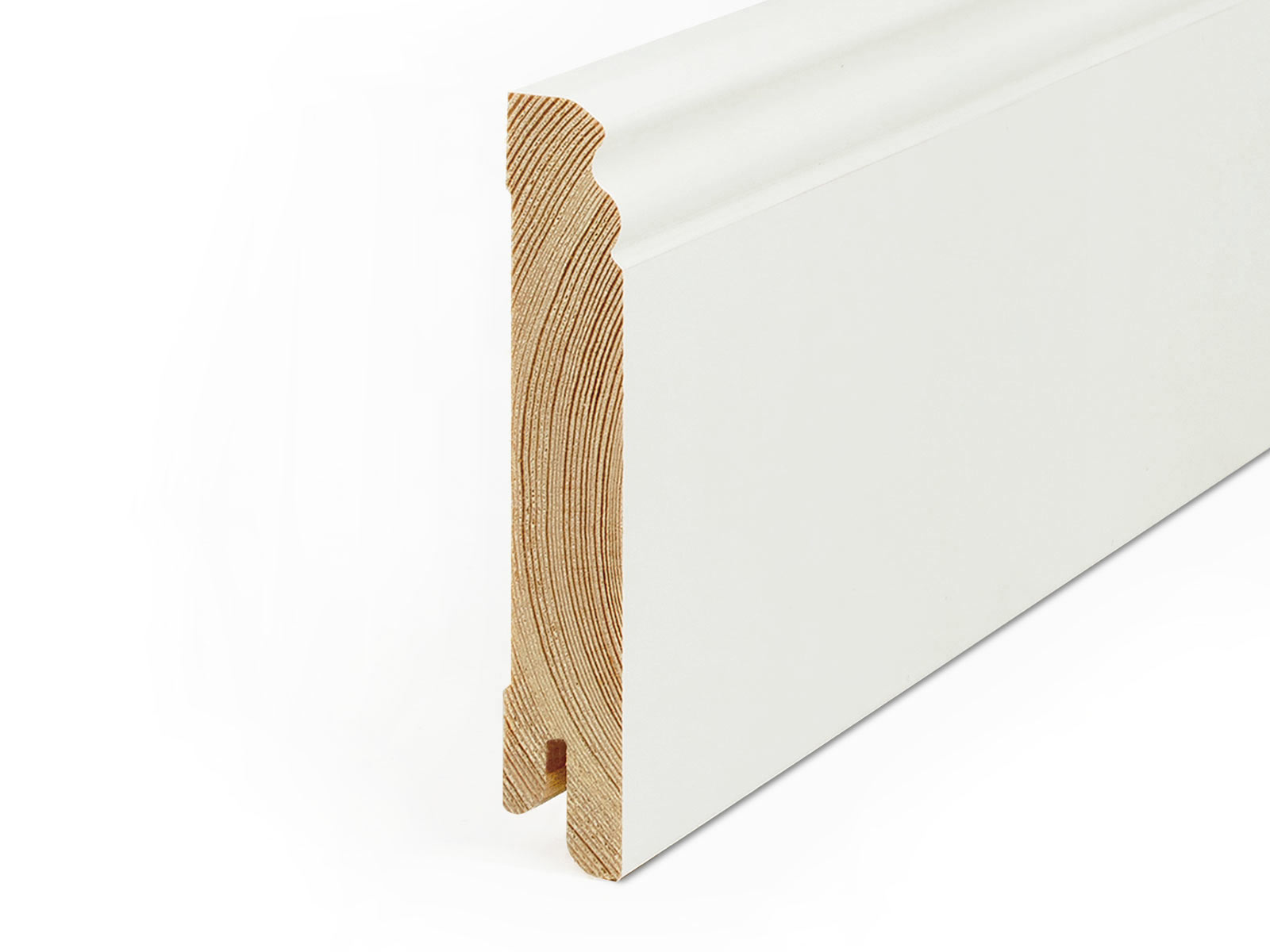 Sockelleiste Berliner Massiv Weiss Lackiert Profil