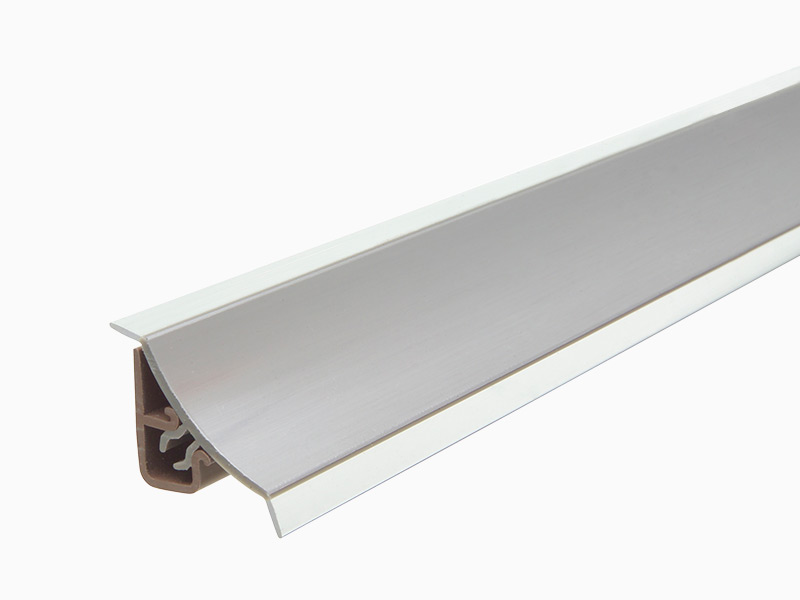 Küchenwandleiste Kunststoff Dekor Alu (23x25mm) Set