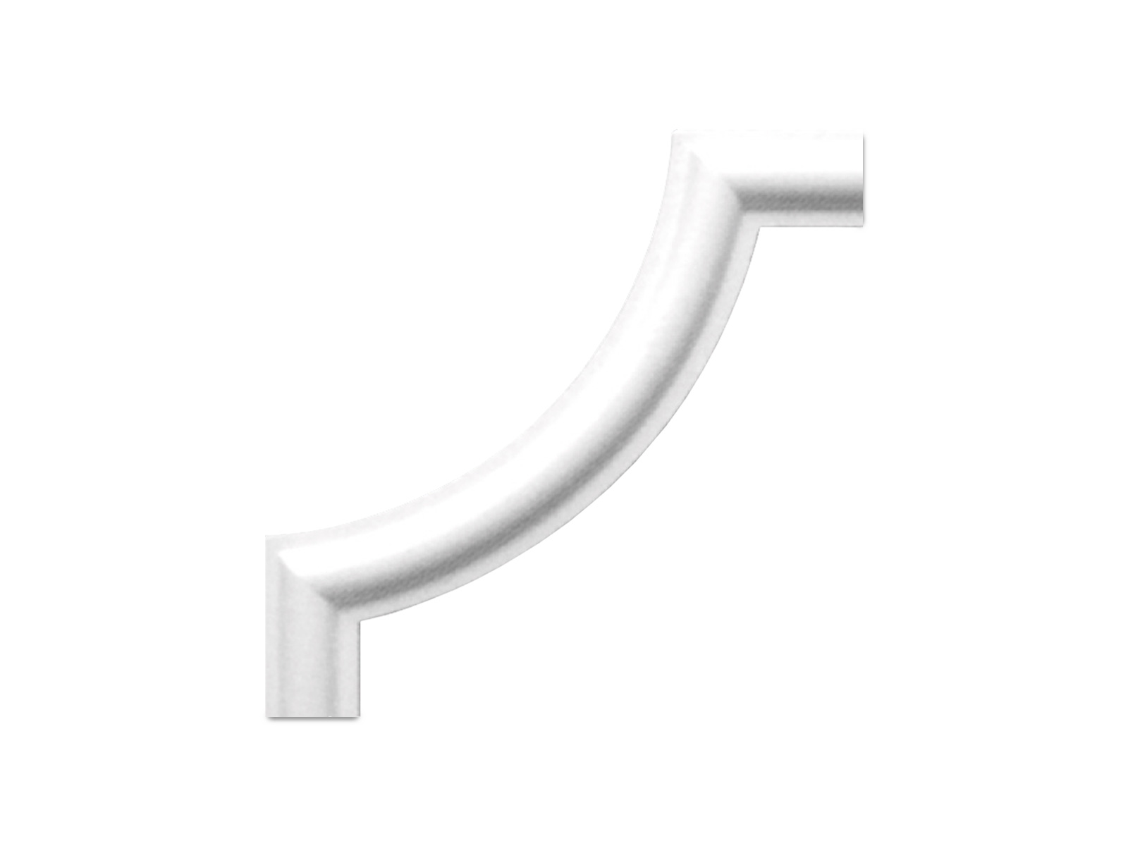 Viertelbogen Styropor BI 20 weiß (4 Stück) r=85mm