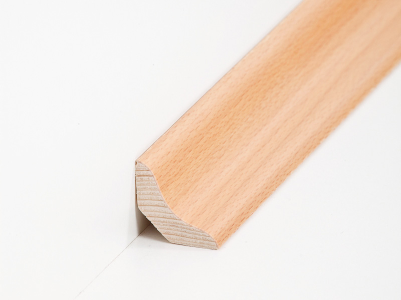 Südbrock Hohlkehlleiste 26 x 26 mm, Holzkern mit Echtholz furniert, Buche lackiert