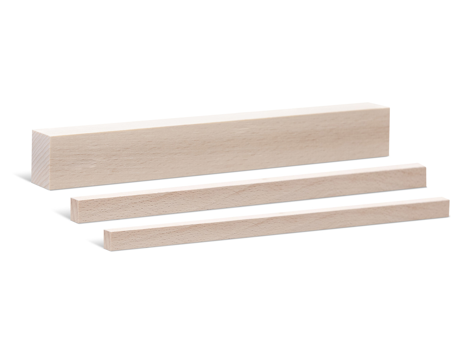 Quadratleiste Massivholz Buche roh