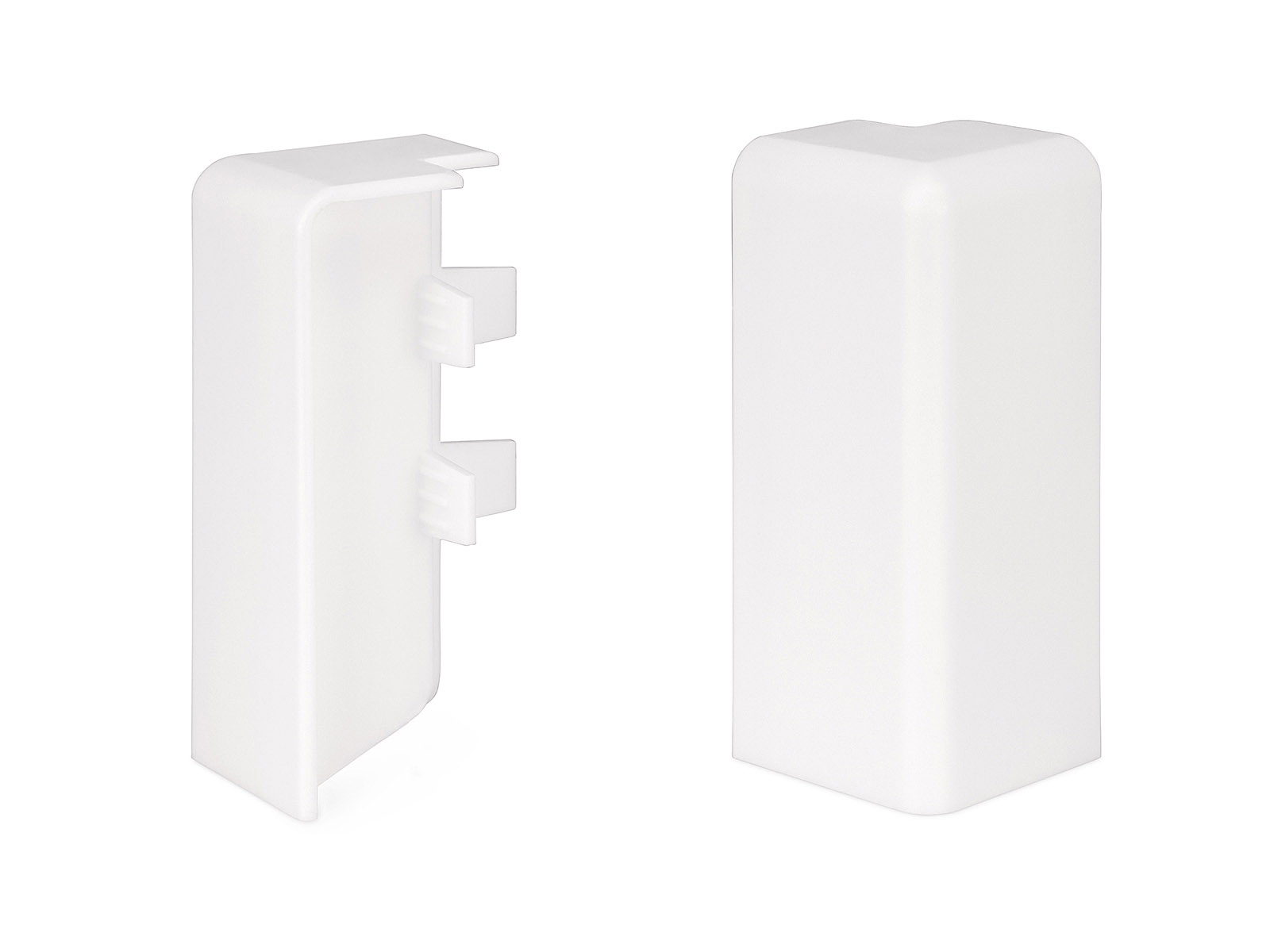 Außenecken für Modern-Profil Fußleisten weiß (2 Stück)