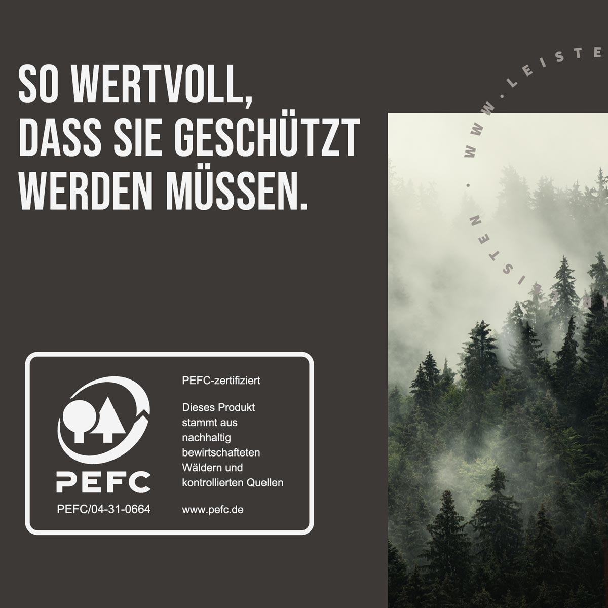 Akustikpaneele Blend Eiche Natur Ton in Ton mit PEFC Zertifizierung