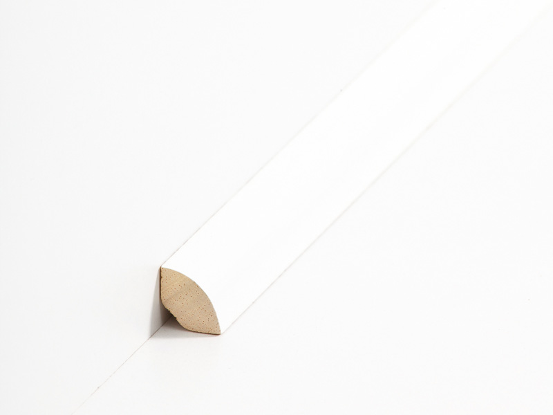 Südbrock Viertelstab 14 x 14 mm weiß lackiert