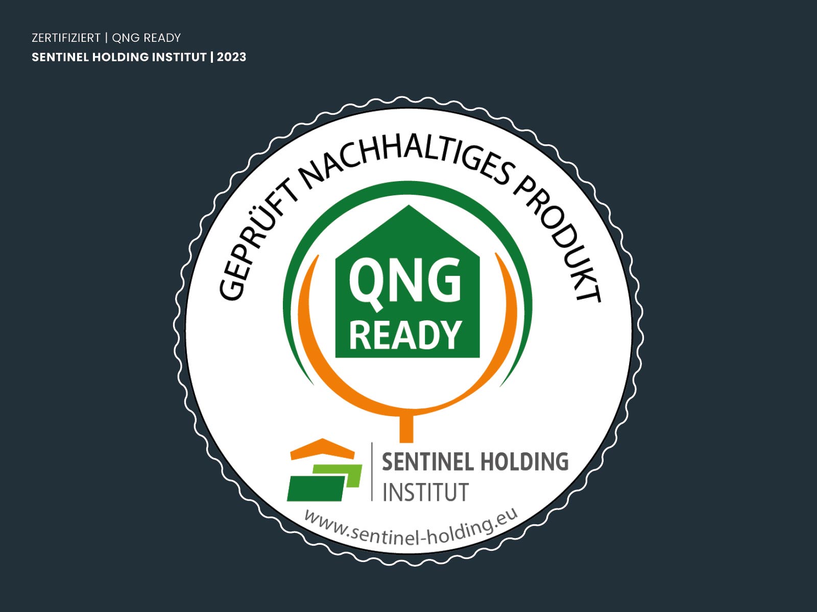 Zertifizierung des Sentinel Holding Instituts für die ECO Hamburger Sockelleiste