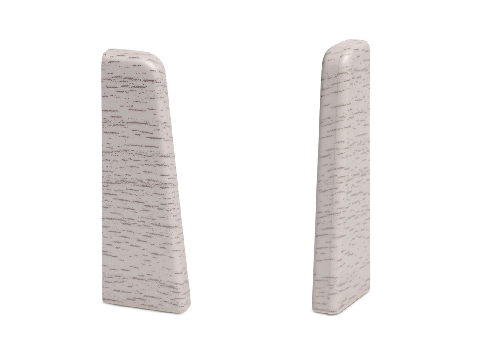 Endstücke Eiche hell für MEGA-Profil Fußleisten (20x58mm)