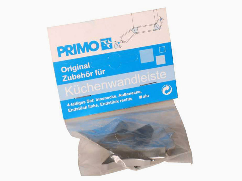 Zubehörset Küchenwandleiste Dekor Alu (23x25mm)