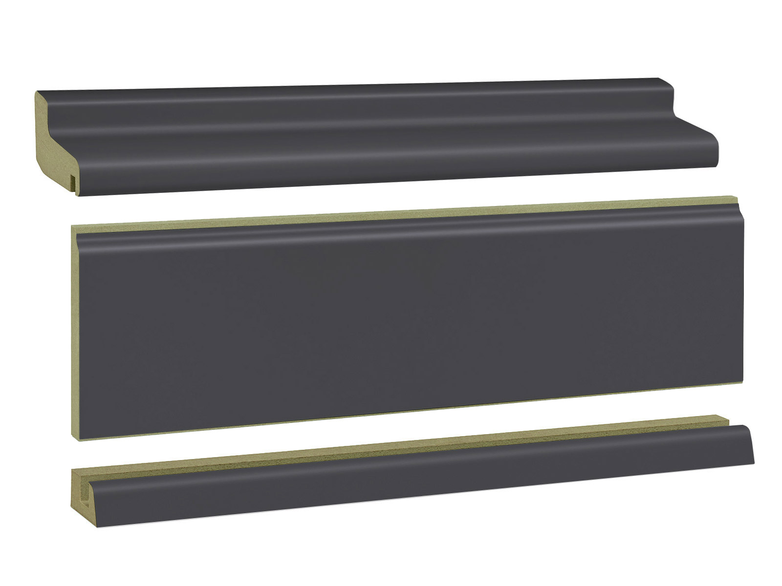 Rohrverkleidung Feuchtraum MDF anthrazit