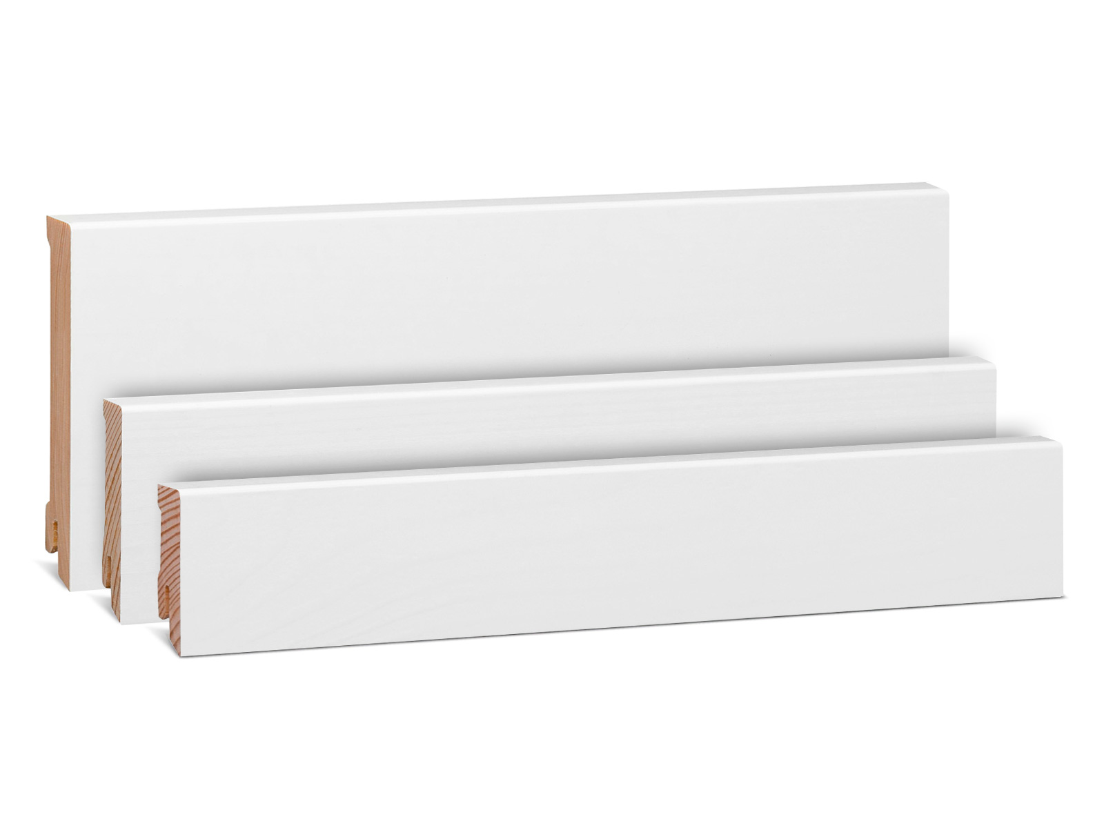 Modern - Kiefer Massivholz weiß lackiert RAL9016