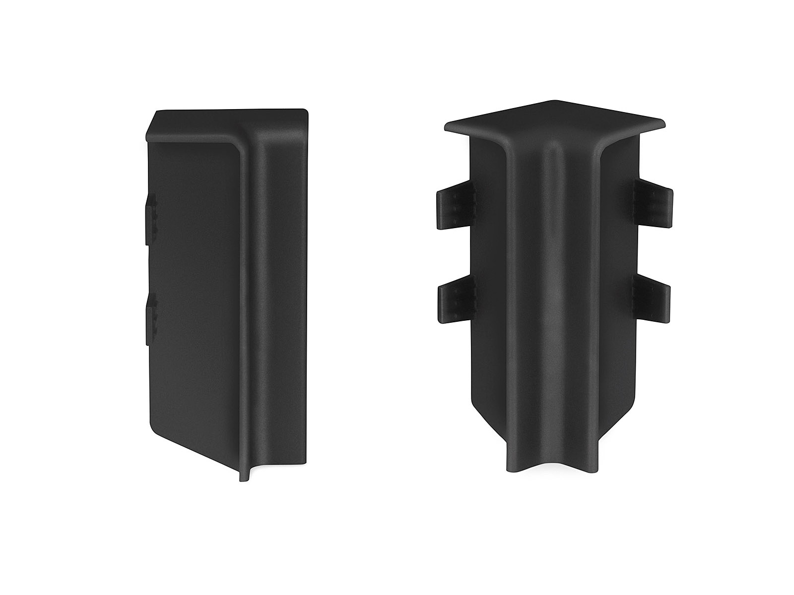 2 x Innenecke für Sockelleiste Anthrazit - Modern Profil