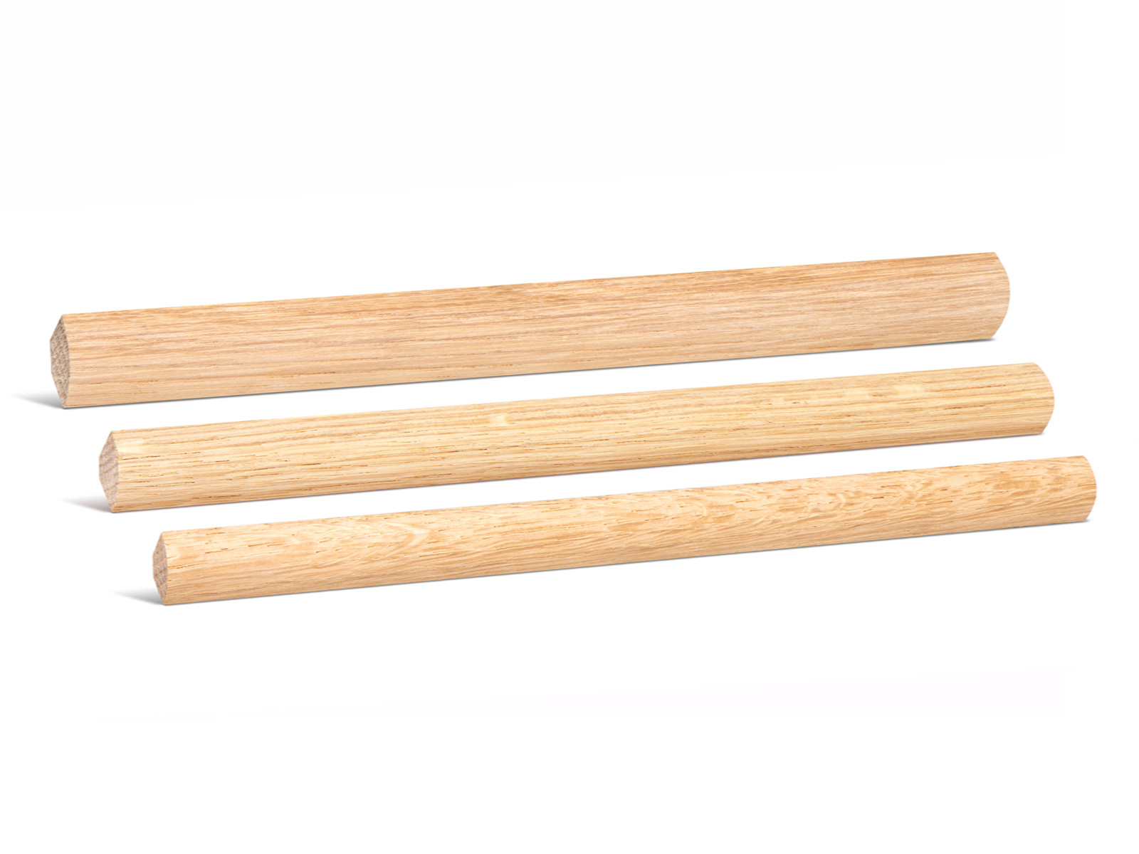 Viertelstab Eiche Massivholz roh