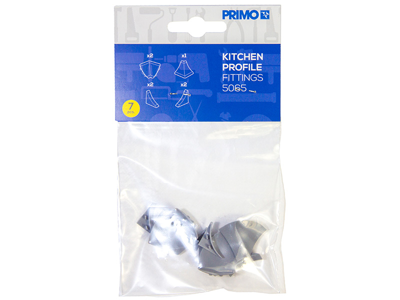 Zubehörset Kunststoff grau Küchenleiste 14x14mm (#5065)