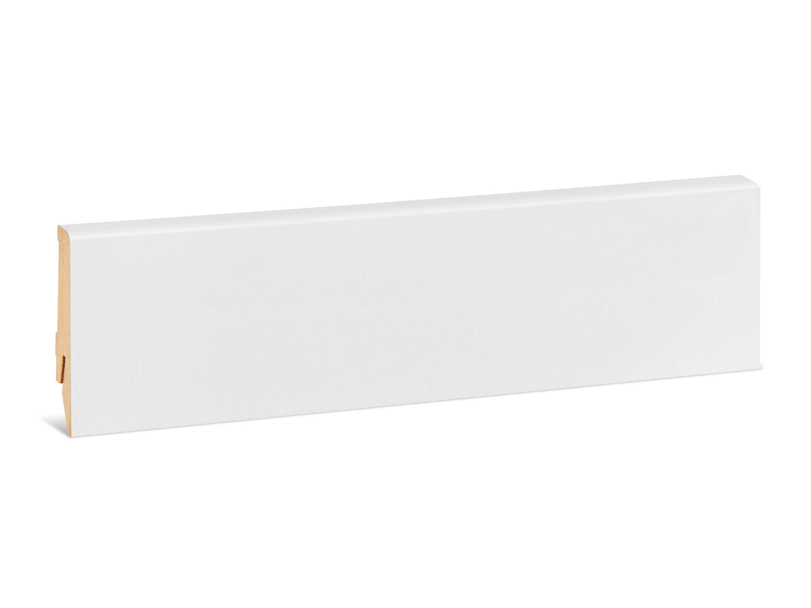 MEGA MDF Sockelleiste foliert weiß RAL9016 (18x78mm)
