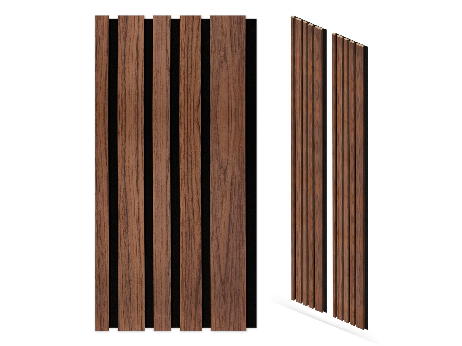 Akustikpaneel Blend Walnuss (260x30cm) 2 Stück