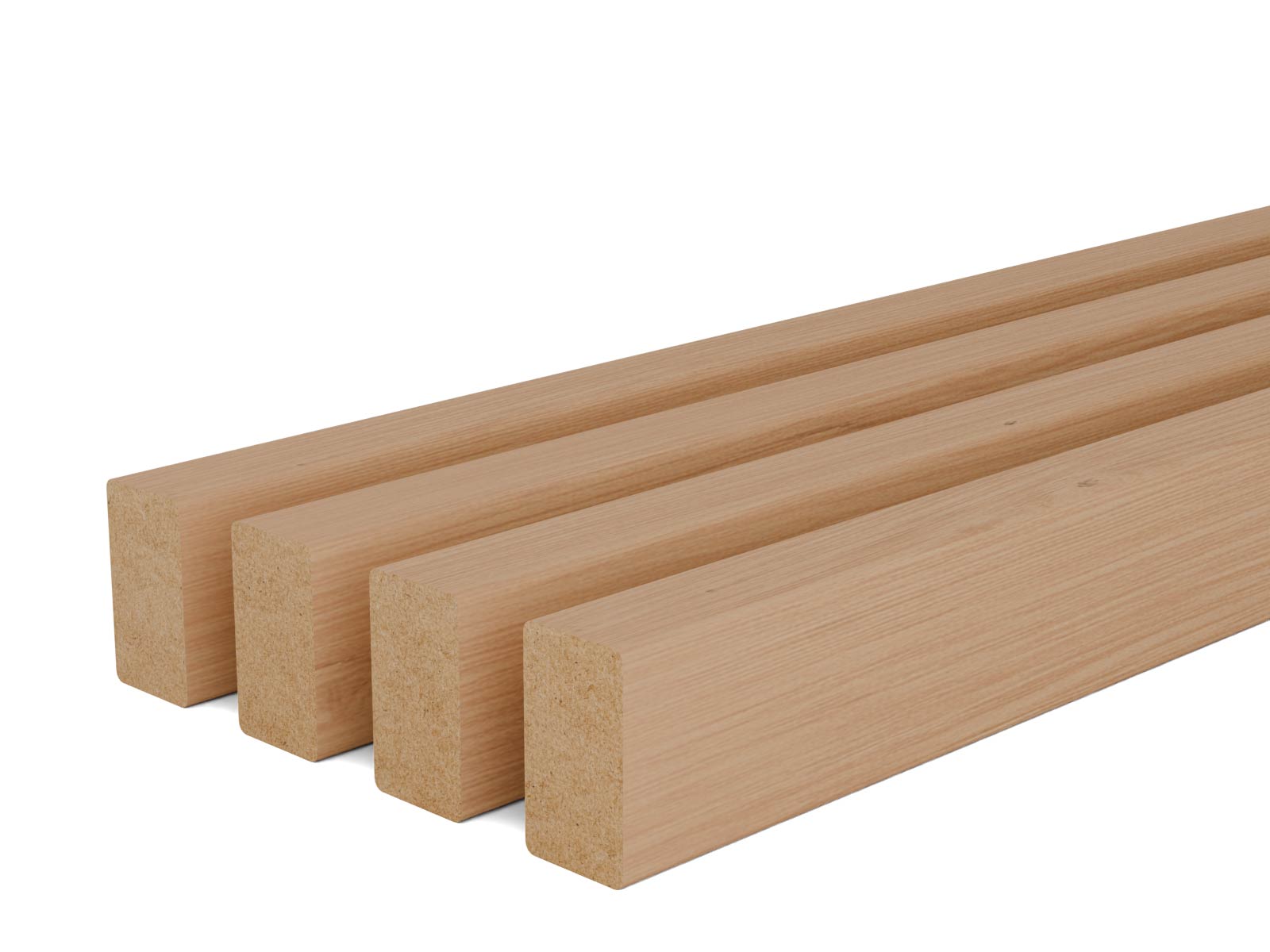 Raumtrenner Lamellen Eiche Natur 270cm - 4er-Set