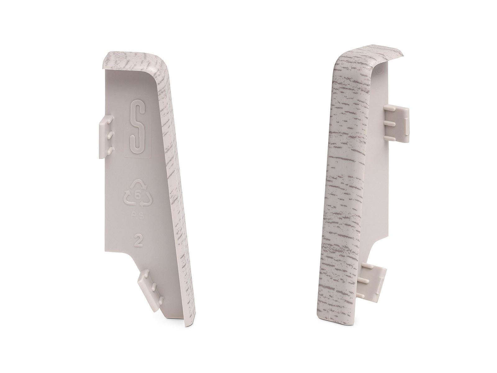 Verbinder Eiche hell für MEGA-Profil Fußleisten (20x58mm)