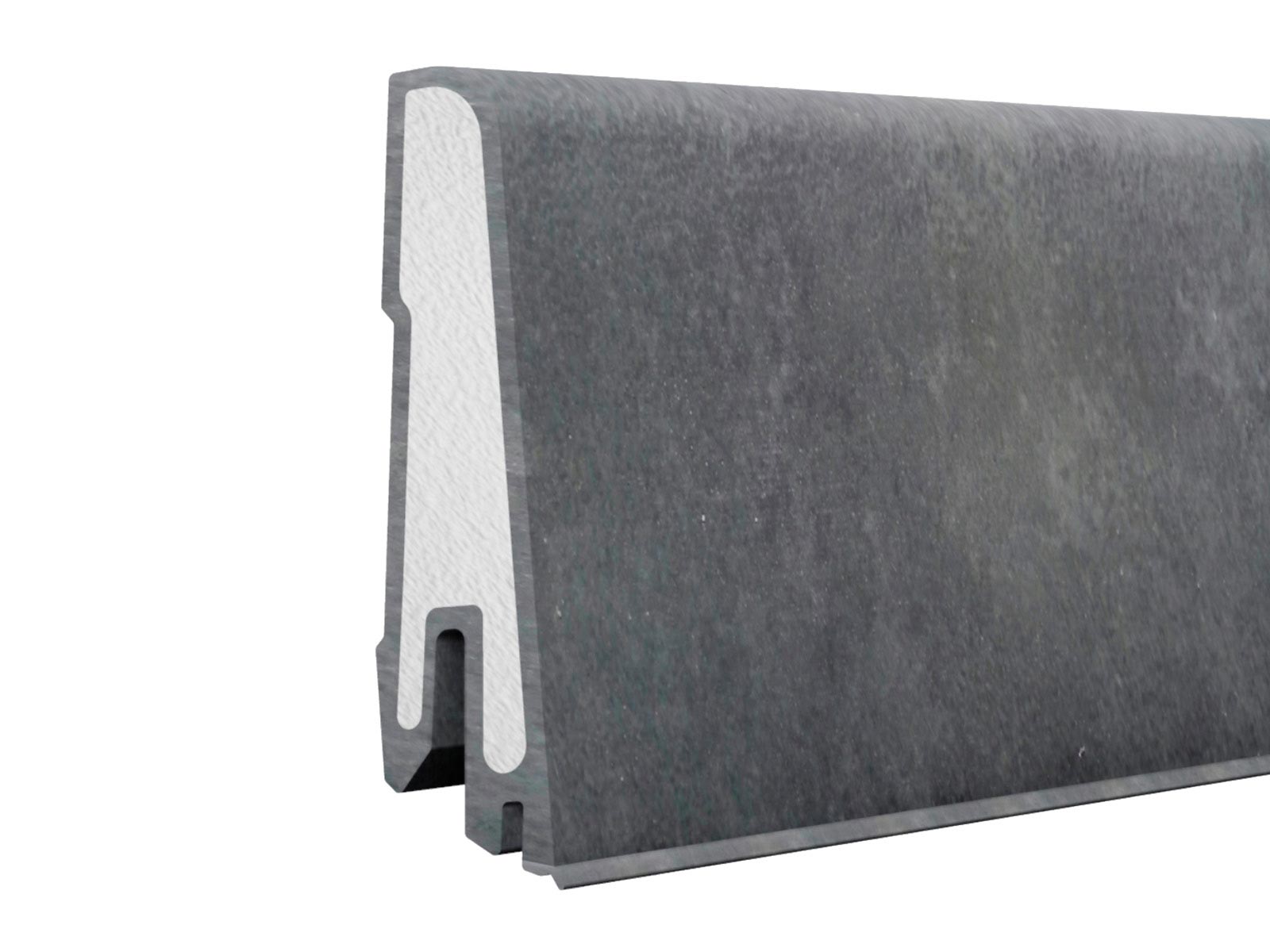 Döllken Hartschaum-Sockelleiste USL 60 Clip 17,4x59 mm Anthrazit