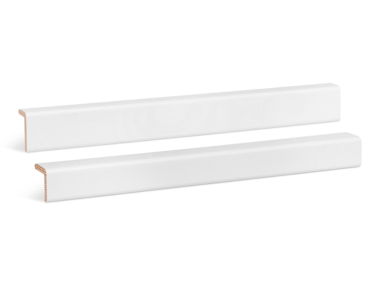 Winkelleiste Kiefer weiß lackiert RAL9016