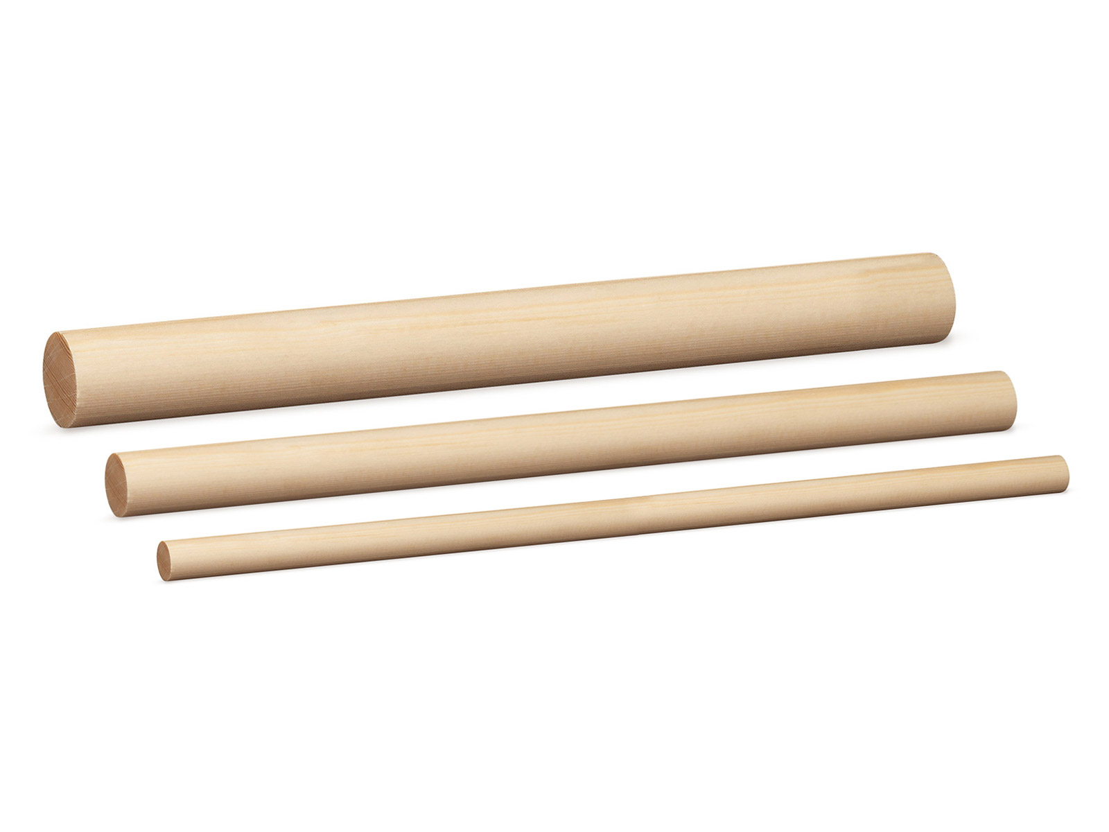 Rundstab Massivholz Kiefer roh