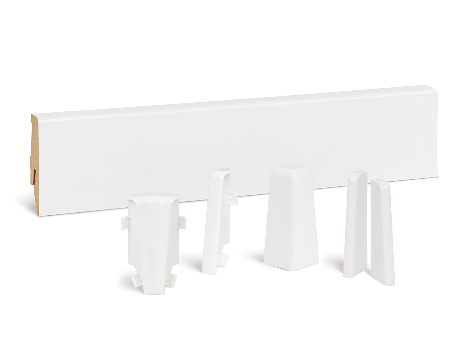 MEGA MDF Sockelleiste weiß RAL9016