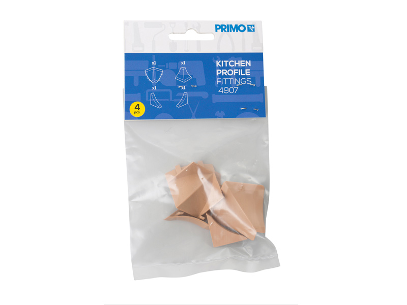 Zubehörset Küchenabschlussleiste hellbeige (23x25mm)