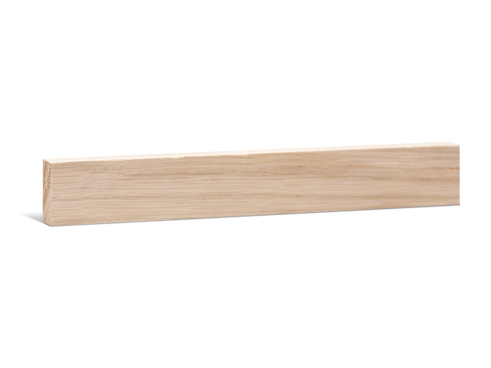 Rechteckleiste Massivholz Eiche roh