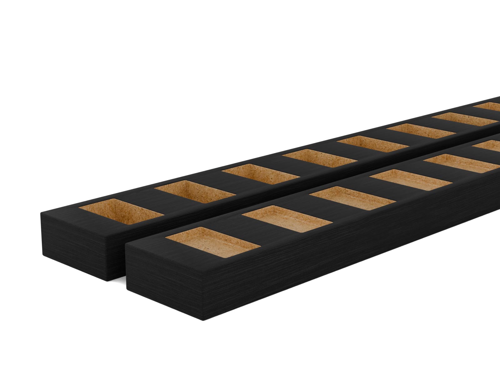 Raumtrenner Ober- und Unterteil 90° Eiche Lava