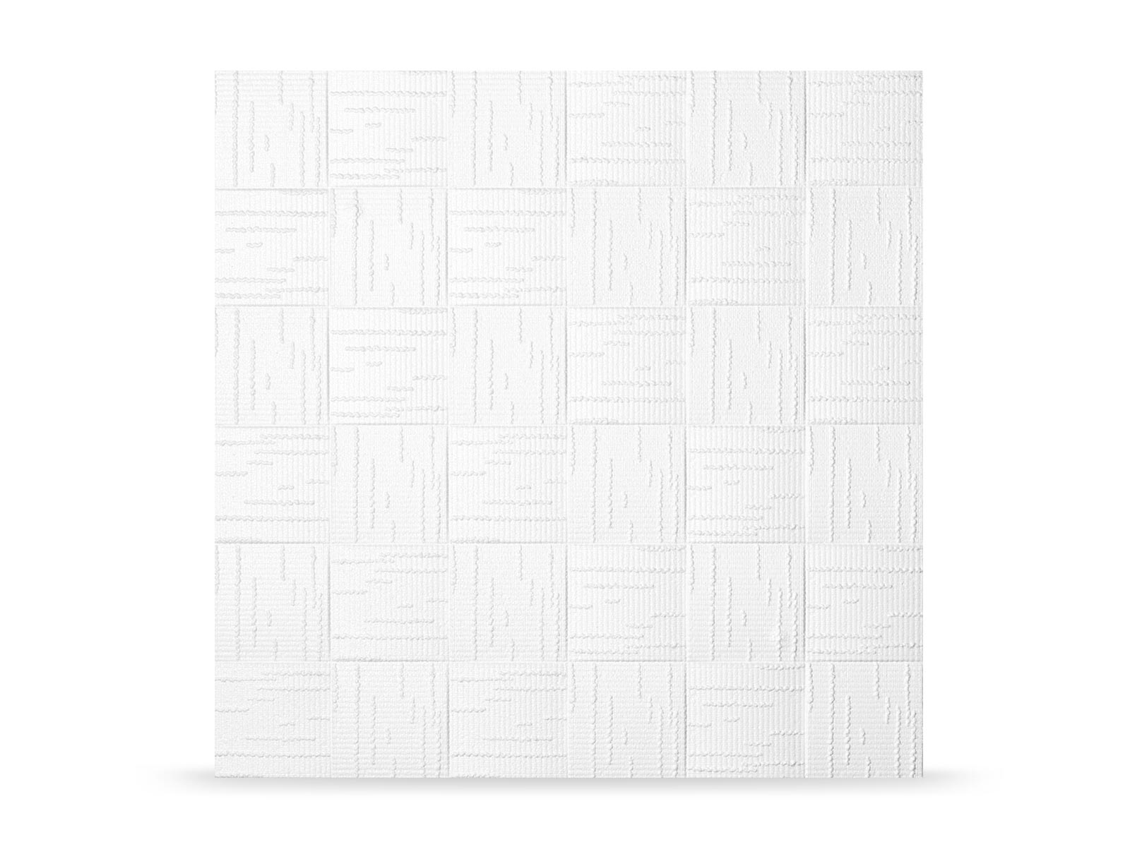 Deckenverkleidung Styropor Iris Weiß (50x50cm) 8er-Set