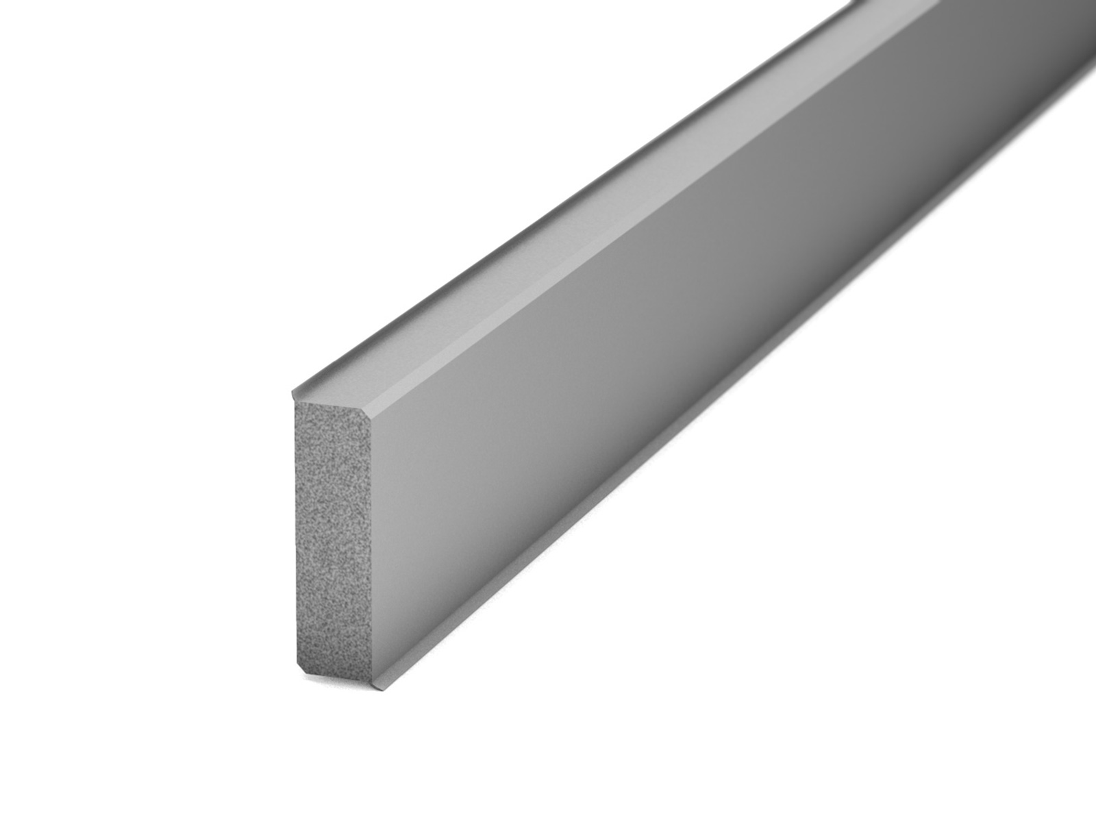 Prinz Hartschaum Sockelleiste Tondo, grau inkl. Dichtlippen