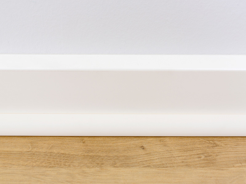 Viertelstab Kunststoff weiß (16x16mm)