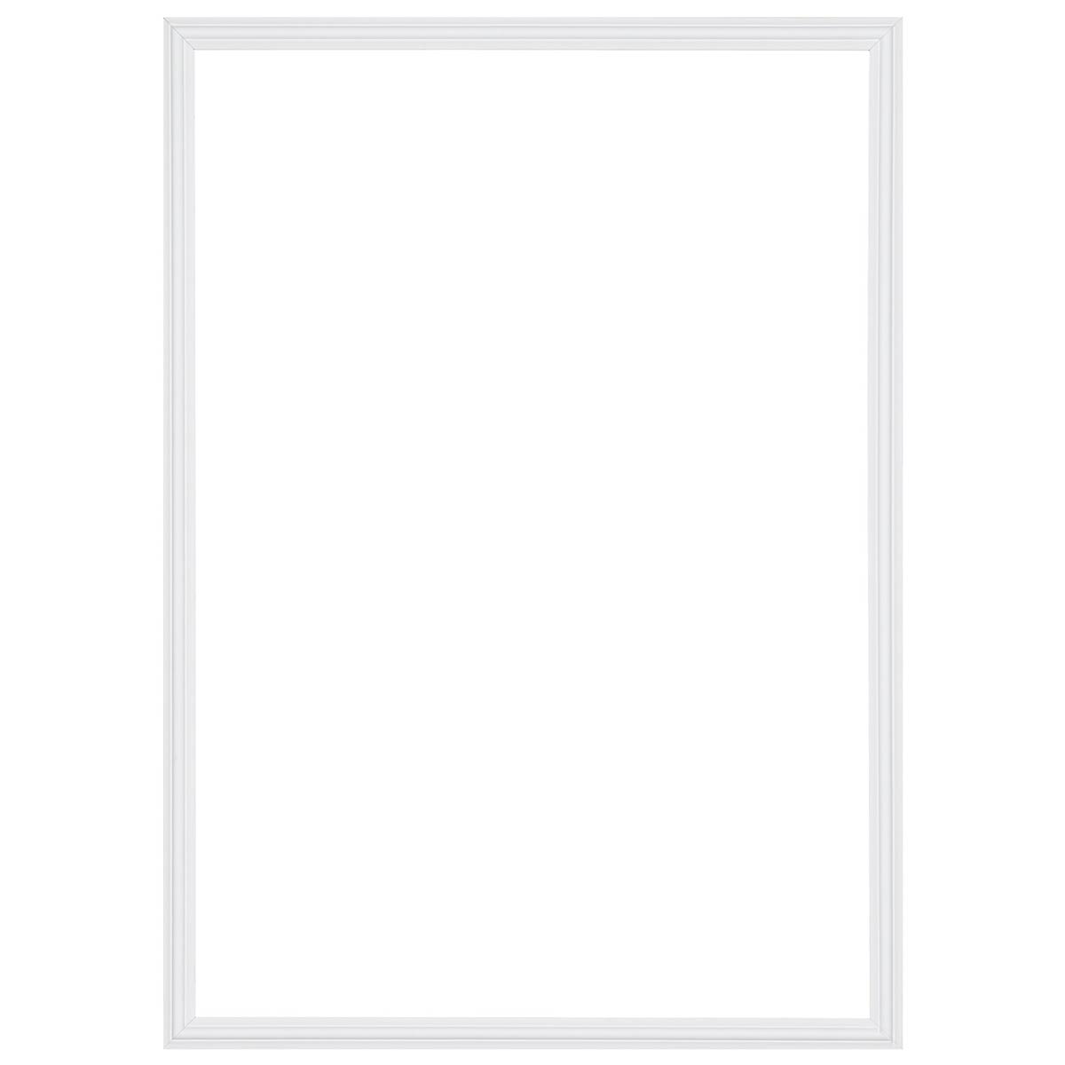 Weiße Zierleiste in rechteckigem Profil – Detailansicht der Form