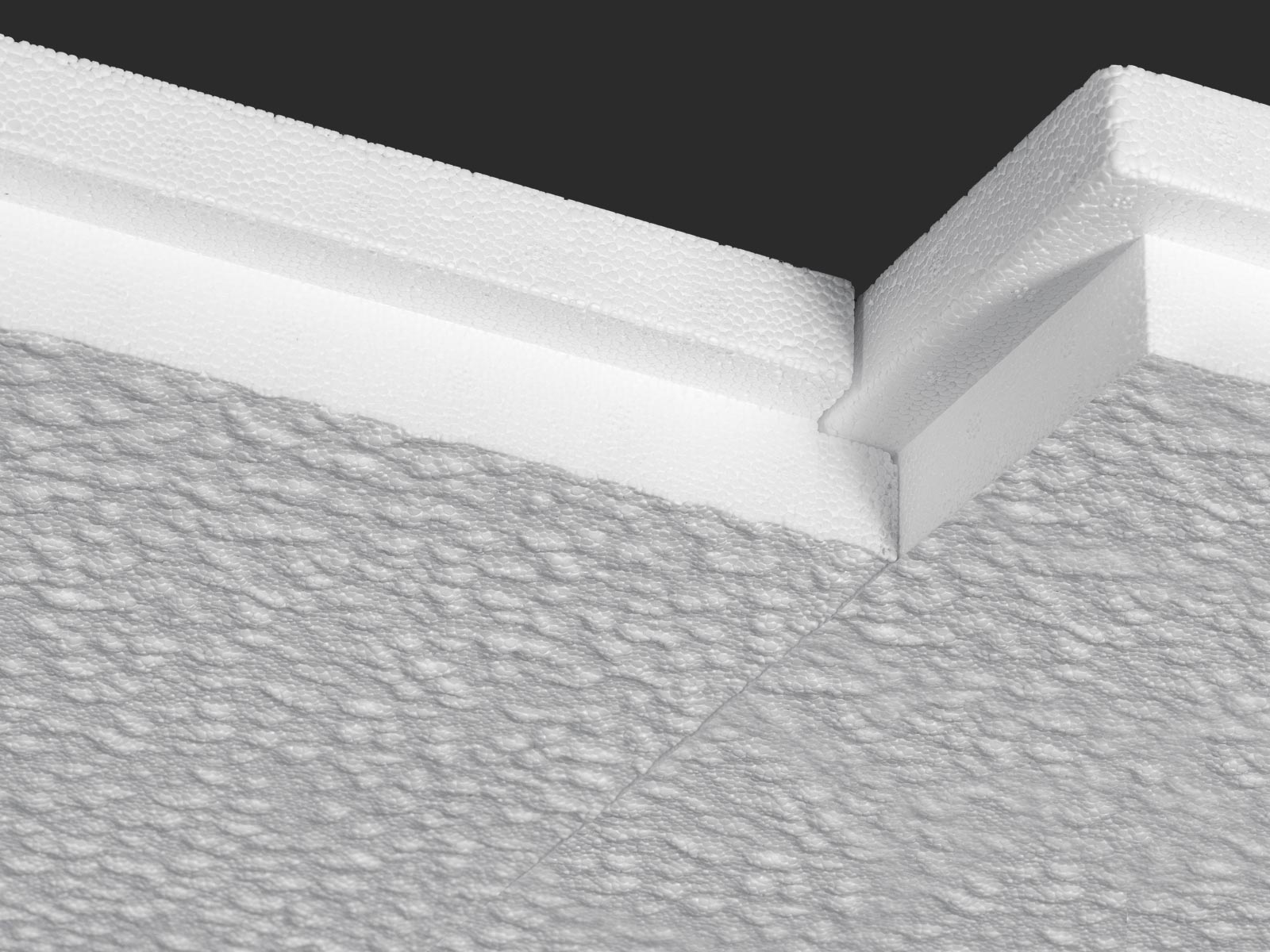 Dämmplatte Dekor EPS weiß (580x420mm) – 4 Stück