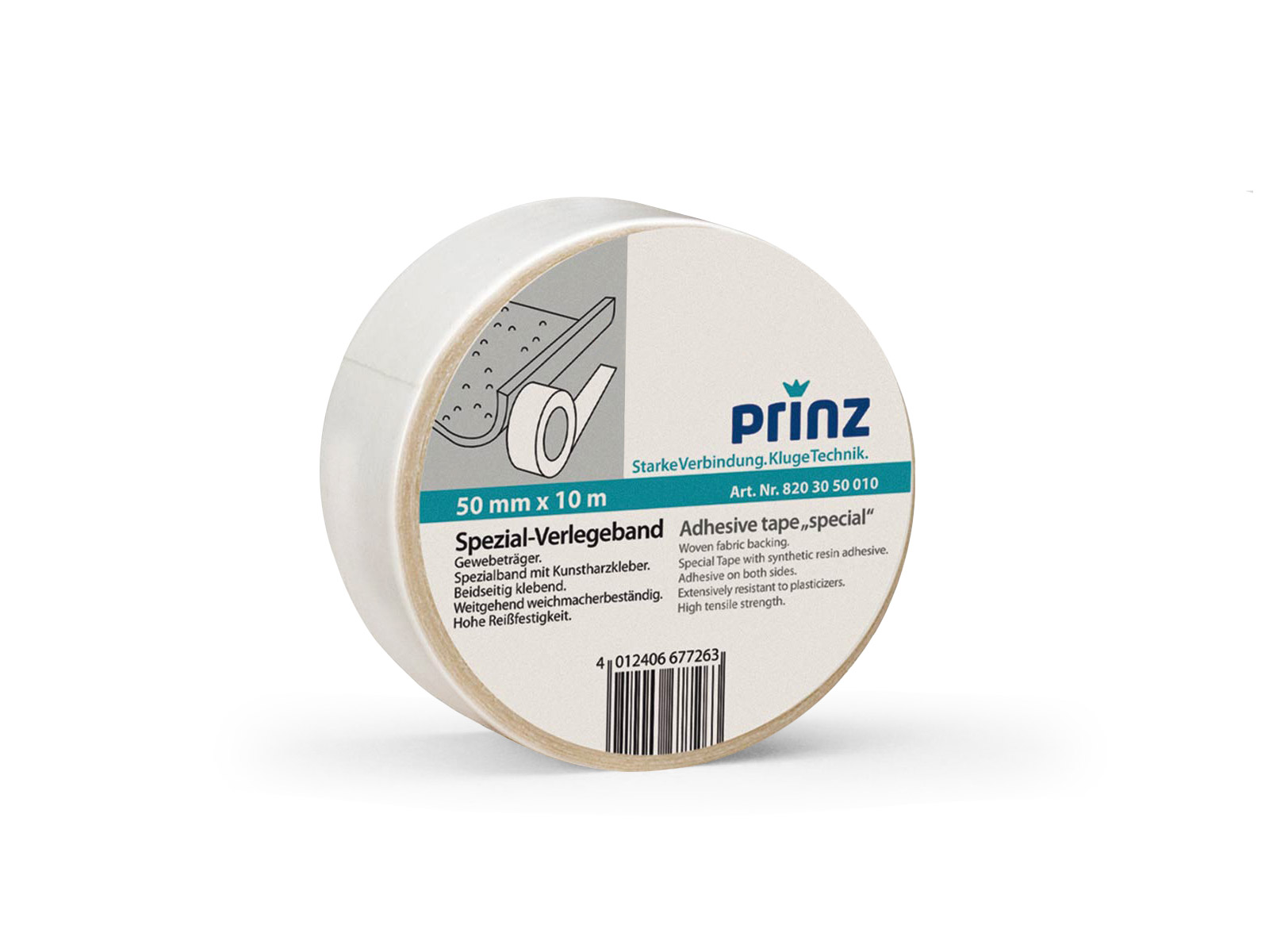 Spezial Klebeband für Fußleisten beidseitig (10m)