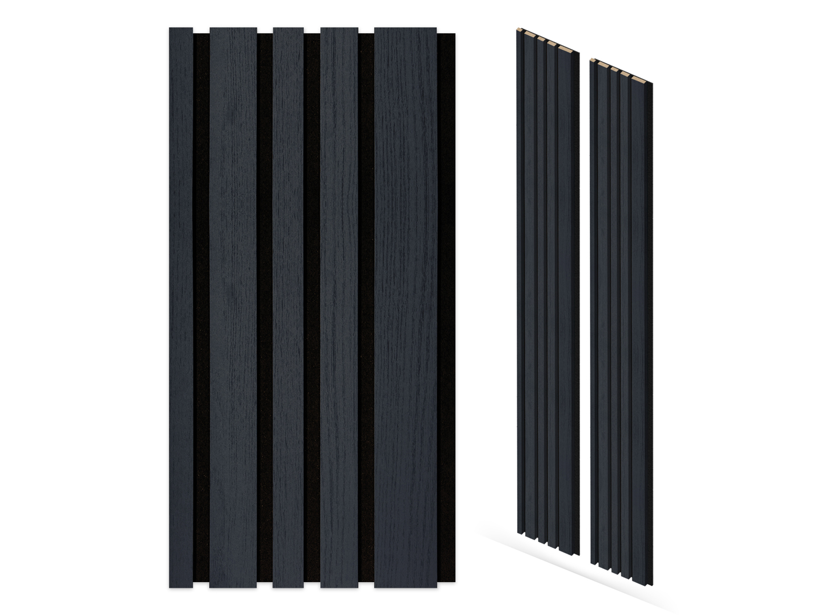 Akustikpaneel Blend Eiche Lava (260x30cm) 2 Stück