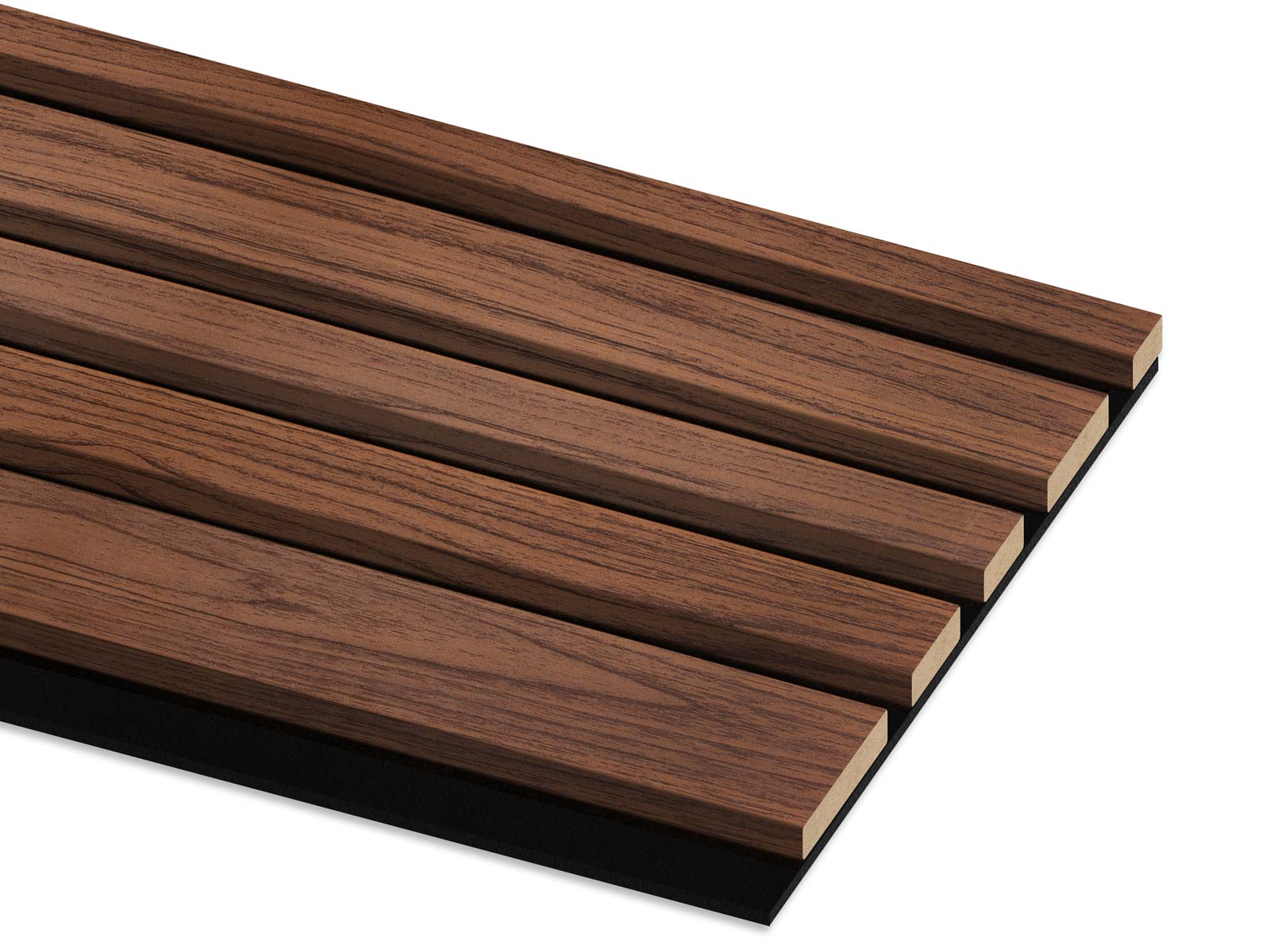 Akustikpaneele Blend Walnuss 30 x 260 cm 2er Set mit variabler Lamellenbreite