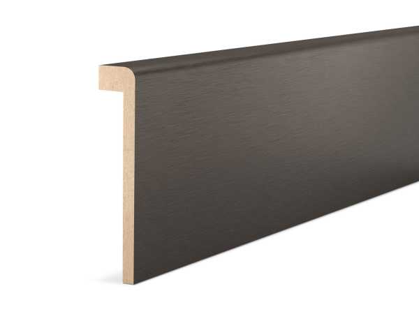 Südbrock Abdeckleiste für Fliesensockel 19 x 96 mm, MDF-Kern - Titan