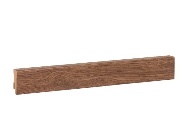 Modern MDF Laminat Fußleiste - Eiche dunkel foliert (16x40mm)